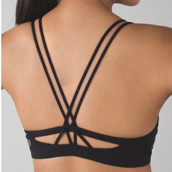 Lululemon Make A Move Bra – Black, Strappy Back SZ 8 - Picture 1 of 6